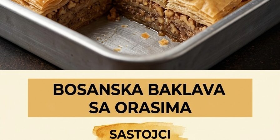 Bosanska baklava sa orasima — sočna i hrskava kraljica praznika