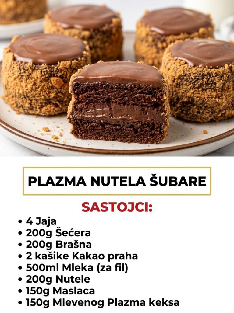 Plazma Nutela šubare: Neodoljivi čokoladni zalogaji sa omiljenim keksom