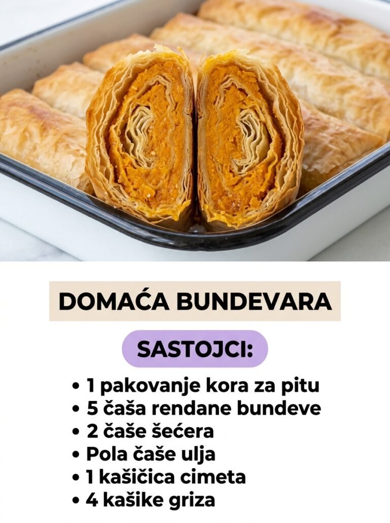 Domaća Bundevara: Najbolji starinski recept za hrskavu pitu sa bundevom