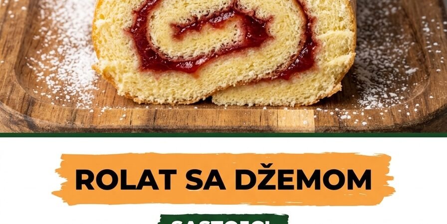 Rolat sa džemom — Najbrži starinski kolač koji uvek uspeva