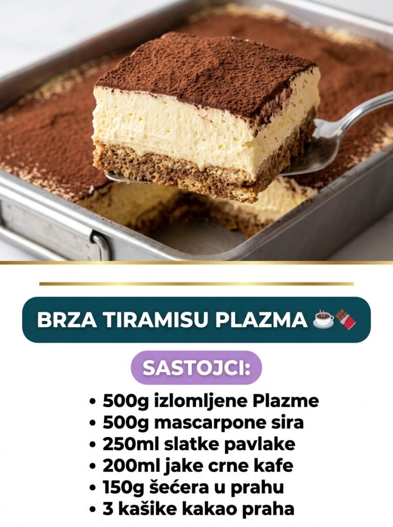 Brza Tiramisu Plazma: Kremasti italijanski klasik gotov za 15 minuta