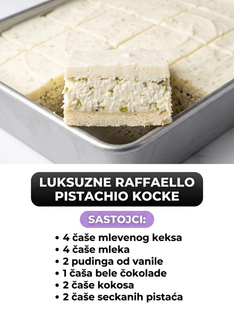 Luksuzne Raffaello Pistachio Kocke: Elegancija i raskoš ukusa bez paljenja rerne