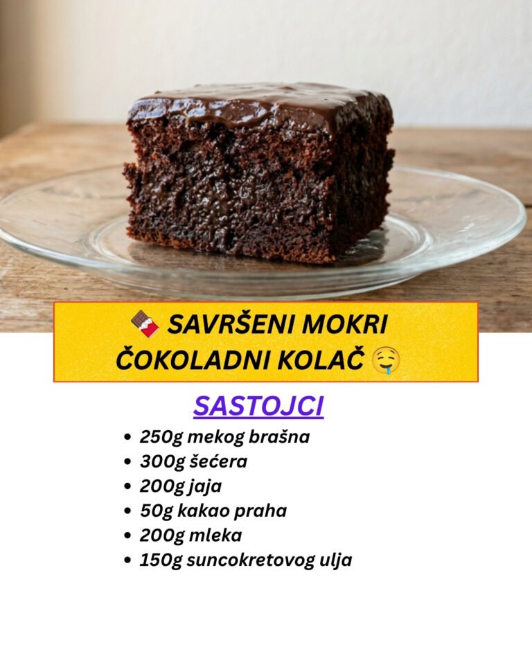 Savršeni Mokri Čokoladni Kolač: Sočan i Brz Domaći Slatkiš