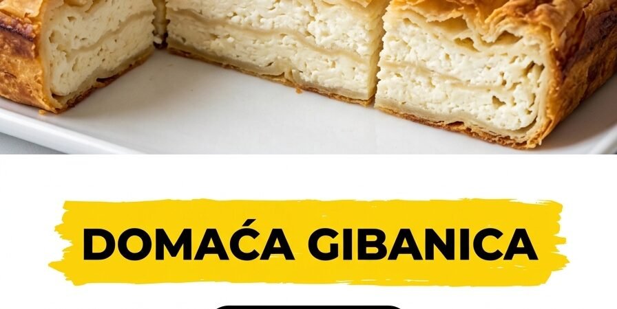 Domaća gibanica sa sirom — Sočna, vazdušasta i hrskava pita sa sirom