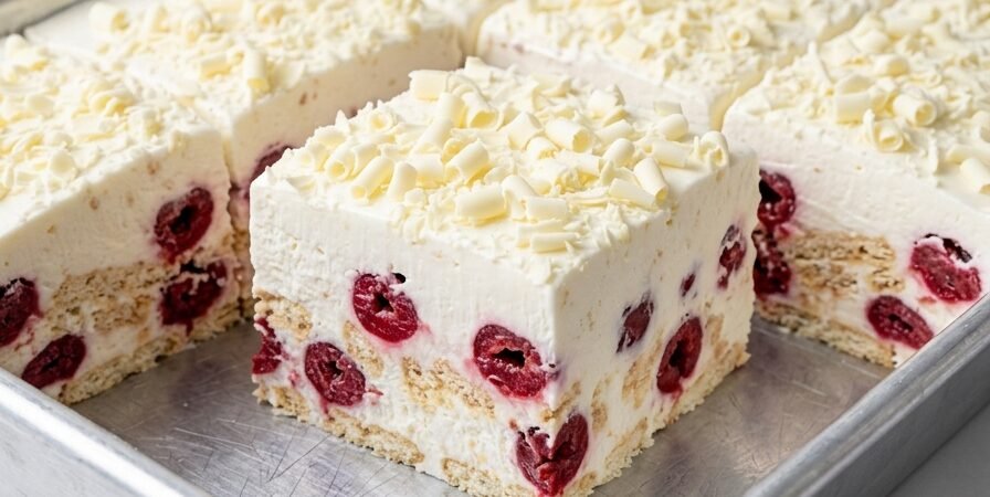 Brza torta sa višnjama — Osvežavajući voćni desert bez pečenja