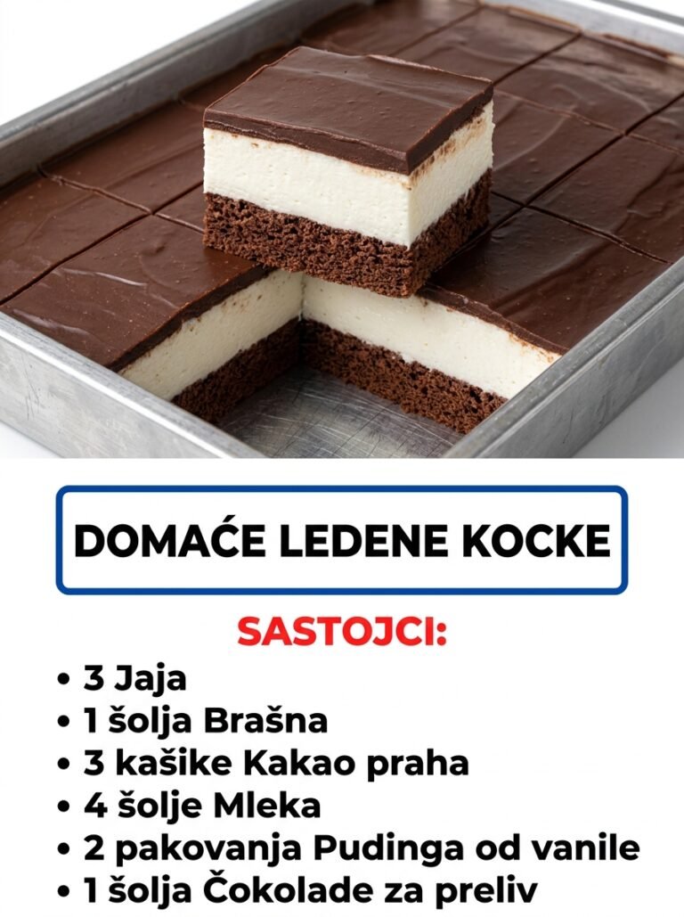 Domaće ledene kocke — Kremasti čokoladni klasik koji se topi u ustima
