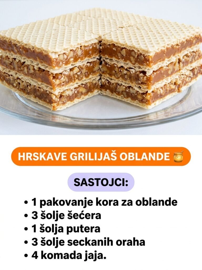 Hrskave grilijaš oblande — bogat karamel desert sa orasima