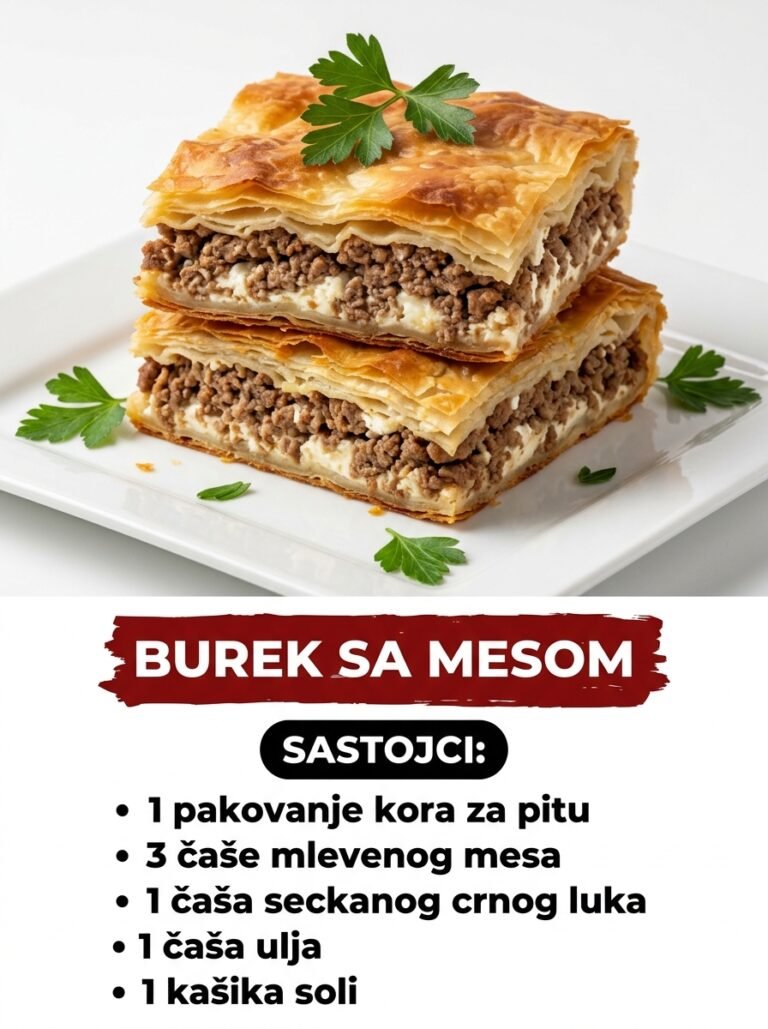 Domaći burek sa mesom — Pekarski ukus u vašoj rerni!
