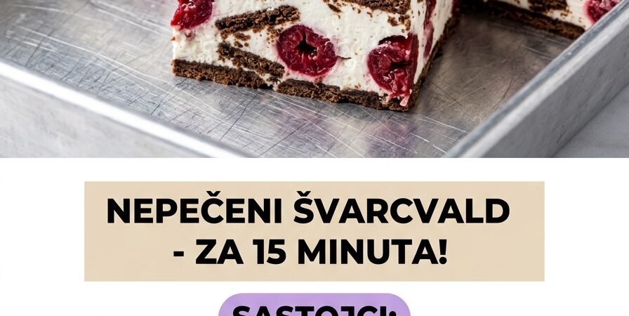 Nepečeni Švarcvald — Brzi čokoladni užitak sa višnjama za 15 minuta