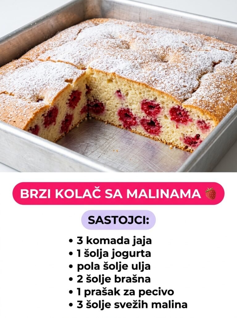 Brzi kolač sa šljivama — mekani i sočni biskvit za svaki dan