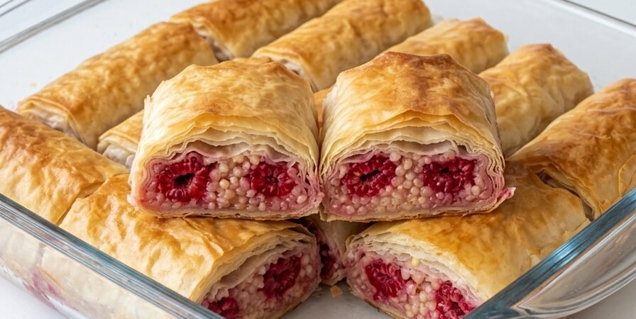 Pita sa malinama i grizom — sočna poslastica sa osvežavajućom notom