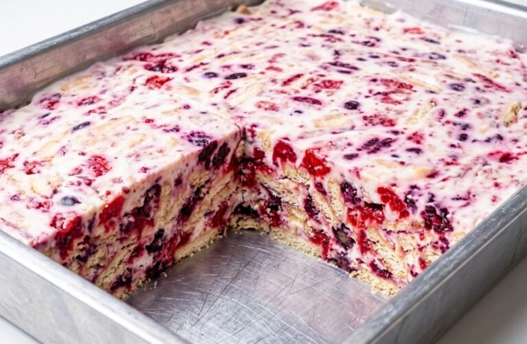 Osvežavajući voćni kolač — Lagani voćni desert bez pečenja