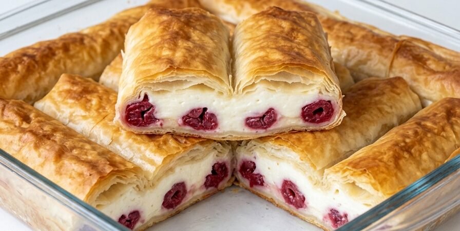 Pita sa višnjama i vanilom — savršena kombinacija krckavih kora i kremaste svežine