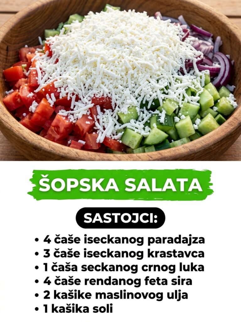 Šopska salata — Osvežavajući i tradicionalni balkanski klasik