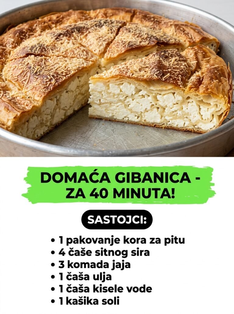 Prava domaća gibanica — Savršeno hrskava i sočna za samo 40 minuta!