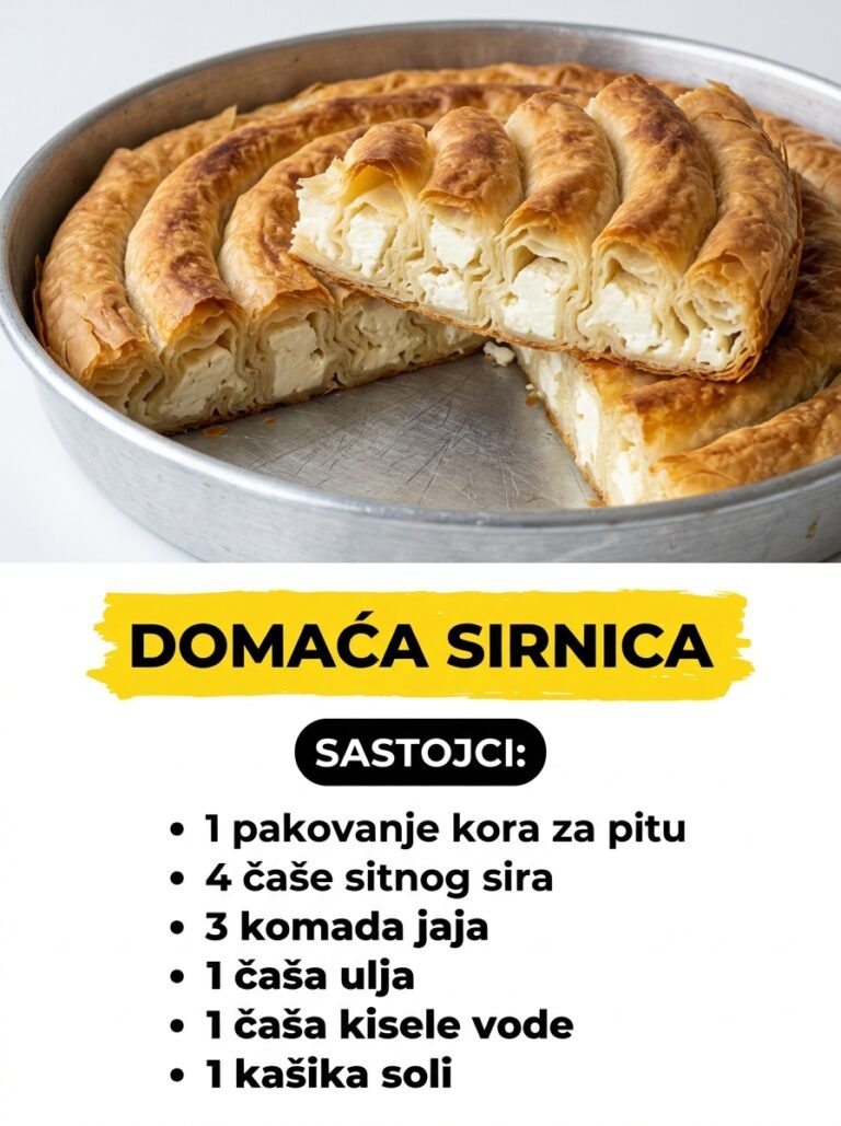 Domaća sirnica — Hrskava, sočna i motana u krug (savršen doručak!)