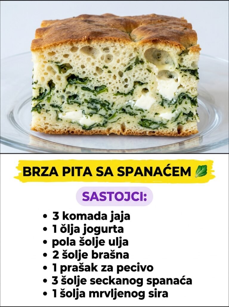 Brza pita sa spanaćem — mekano i vazdušasto testo za savršen doručak