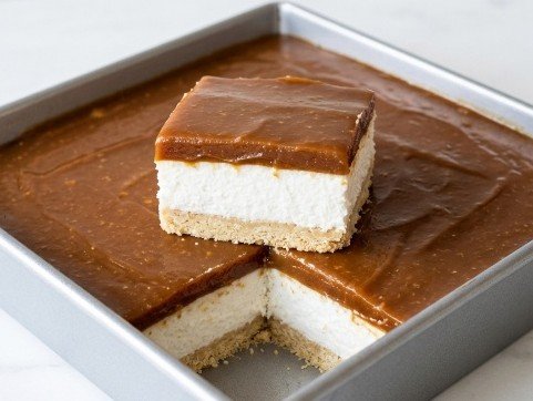 Najbolji Recept za Kokos Karamel Kocke (Bez Pečenja)