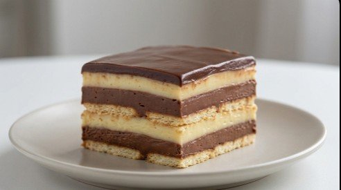 Brzi Nepečeni Kolač sa Pudingom i Keksom – Najbolji Slojeviti Recept