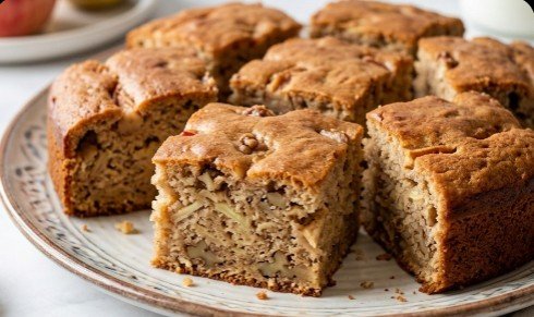 Najbolji Recept za Posni Kolač na Vodi sa Jabukama i Orasima