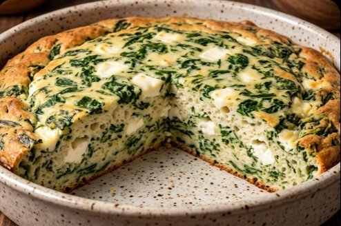 Pita sa spanaćem — brza i sočna izlivena pita