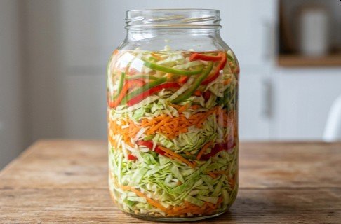 Miješana Salata za Zimnicu – Recept za Hrskavu Kiselu Salatu bez Kuvanja
