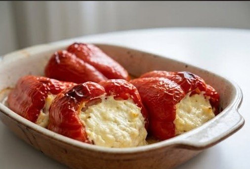 Najbolji Recept za Paprike sa Sirom (Zapečene u Rerni)