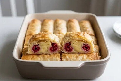 Savršen Recept za Pitu sa Pudingom i Malinama