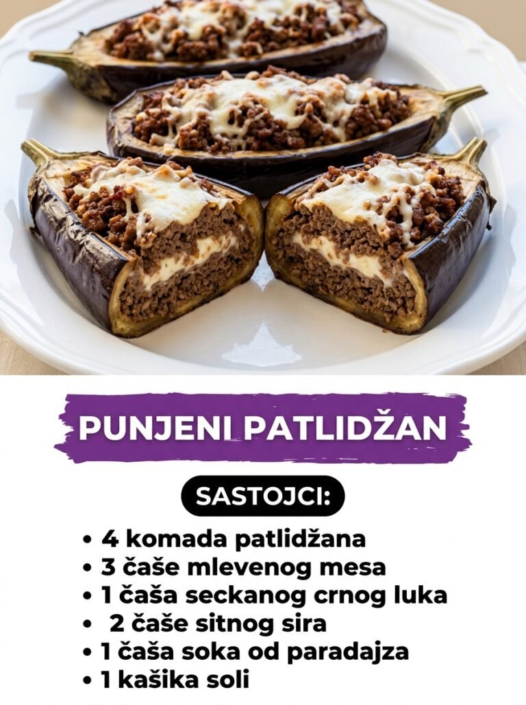 Punjeni patlidžan — Kraljevski ručak iz rerne koji osvaja na prvi griz!