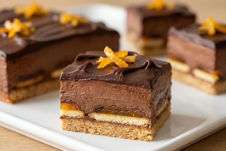 Jaffa plazma kocke – Kremasti čokoladni kolač bez pečenja