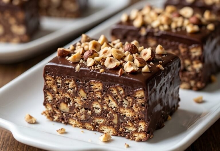 Čoko-plazma sa lešnikom – Bogate čokoladne kocke bez pečenja