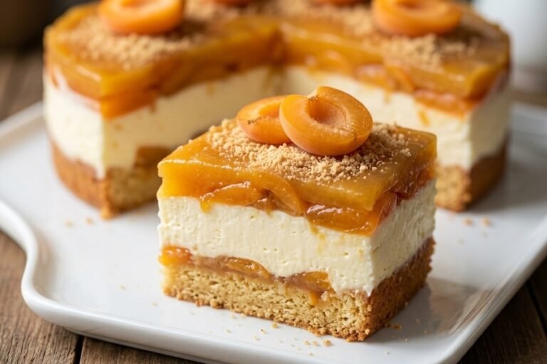 Plazma torta sa kajsijama – Osvežavajuća kremasta poslastica bez pečenja