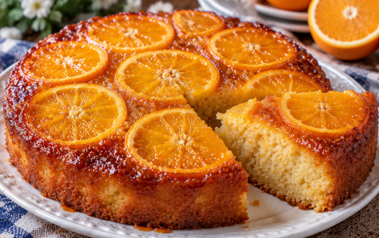 Obrnuti kolač sa pomorandžom – Sočna i mirisna citrusna poslastica