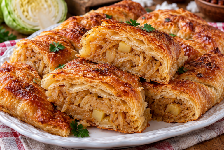 Posna pita sa kiselim kupusom – Hrskava i sočna tradicionalna pita