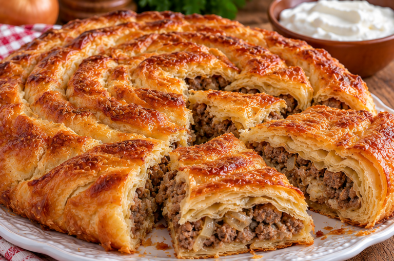 Brzi burek od gotovih kora – Hrskava i sočna domaća pita sa mesom