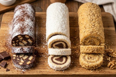 1 Smesa 3 Rolata bez Pečenja: Brzi Sitni Slavski Kolači od Keksa
