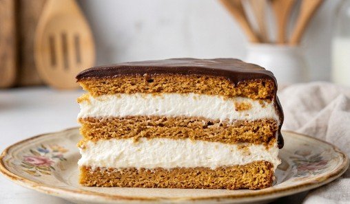 Tradicionalna Starinska Medena Pita – Meke Medene Kore sa Kremastim Mlečnim Filom i Čokoladom