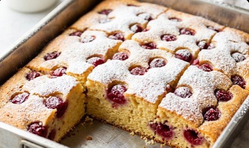 Najbolji Recept za Domaći Kolač sa Višnjama (Starinski Brzi Biskvit)