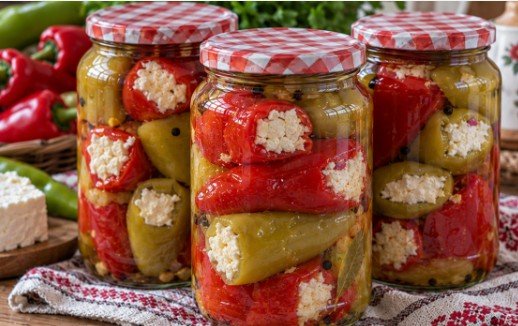 Ukiseljene Paprike Punjene Sirom u Tegli: Starinski Recept za Zimnicu