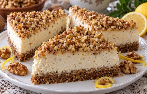 Čizkejk sa Orasima: Recept za Najkremastiji Pečeni Cheesecake sa Sirom