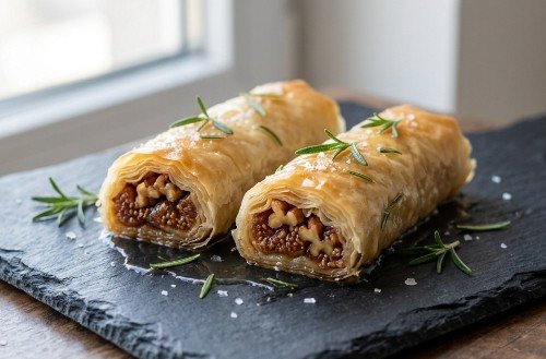 Savremena Domaća Baklava sa Smokvama: Recept sa Ruzmarinom i Orasima
