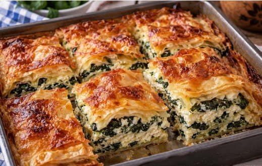 Gibanica sa Sirom i Spanaćem: Recept za Sočnu Slojevitu Pitu od Kora