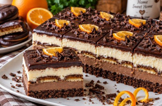 Jaffa Torta Bez Pečenja: Recept za Kremasti Čokoladni Kolač sa Pomorandžom