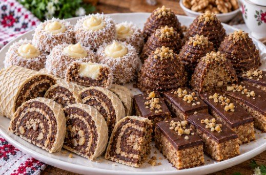 4 Vrste Sitnih Kolača od Jedne Smese: Recept za Brze Slavske Kolače