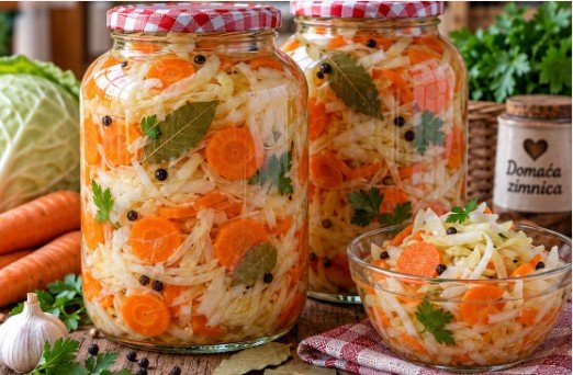 Turšija od Kupusa i Šargarepe: Recept za Septembarsku Zimnicu u Tegli