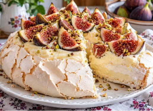 Pavlova sa smokvama – Elegantan voćni desert