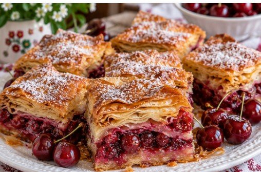 Pita sa višnjama sa sirupom – Sočan domaći desert