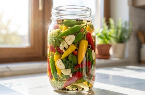 Hrskave Šarene Papričice za Zimu: Recept za Pikantnu Zimnicu u Tegli