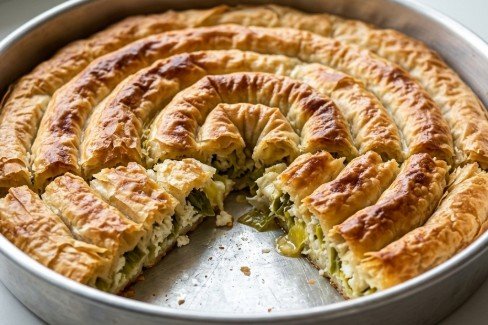 Pita sa sirom i prazilukom – Hrskava domaća savijača