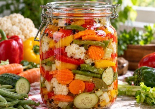 Šarena salata od 6 vrsta povrća – Bogata i hrskava zimnica